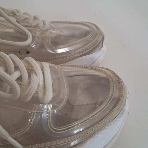 *Final Price* Jeffrey Campbell Sneakers Women's 6.5 Clear Transparent Futuristic - Picture 7 of 9